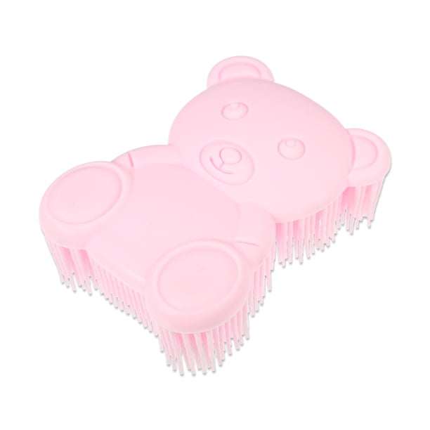 Cepillo de Cuerpo de Silicona Suave Unique Bargains, Cepillos Sensoriales, Esponja de Silicona, Cepillo de Ducha para Mascotas, Cepillo de Baño Rosa