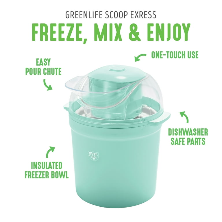 GreenLife Ice Cream Maker, Turquoise