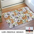 thumbnail image 3 of Yorkie Dog and Flower Florals Door Rugs,Washable Non Slip Door Mats Indoor,Decorative Door Mats,Entry Mat Indoor for Entrance,Bedroom,Kitchen,Bathroom,16"x24", 3 of 6