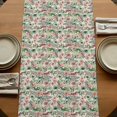 thumbnail image 5 of Table Runners 70 Inches Long Dress Scarves, Vintage Flowers Farmhouse Coffee/Dining/Kitchen Table Decor, Holiday Table Runner, Spring Pink Green Floral Country Leaves Birds 13x70 Inch, 5 of 9