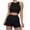 Black, variant on Ahuyic Womens Summer Casual Outfit Set,Womens Plus Size Outfit,Ladies' Comfortable Casual Color Blocked Sleeveless Round Neck Top/shirt Set