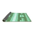 thumbnail image 2 of Ahgly Company Indoor Round Solid Turquoise Blue Modern Area Rugs, 7' Round, 2 of 4