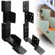 thumbnail image 1 of Soporte para colgar escaleras, 10 unidades, negro, resistente, 18 g, 1 of 8