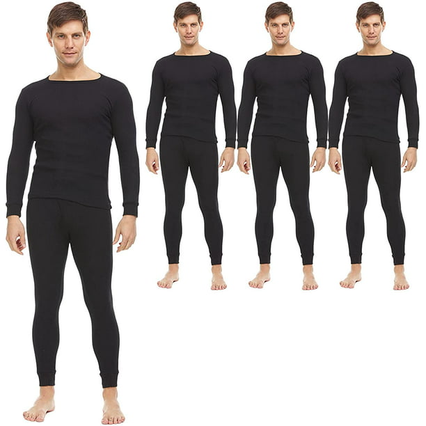 3 Pack of 2pc Thermal Sets for Men, Base Layer Long Johns Underwear ...