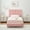 Pink, variant on COZONY Twin Bed Frame with Velvet Upholstered Headboard and Sturdy Wood Slats Support,76.9*40.9*42.1", Pink Upholstered Bed Frame, No Box Spring Needed, Noise-Free, Easy to Assemble.
