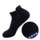 thumbnail image 1 of Zhuge 10 pares de calcetines invisibles de corte bajo hasta el tobillo, antideslizantes, para correr, deportivos, novedosos, casuales, con forro invisible, color negro, 1 of 2