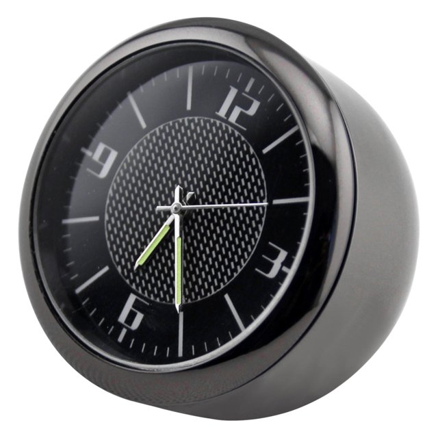 Mini Car Dashboard Clock, Luminous Clock Round Classic Digital Watch Universal for Vehicle Dashboard Car Air Vent Clip Motorcycle Auto Bike