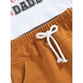 thumbnail image 6 of Toddler Boys Summer Outfit Sets Short Sleeve Letter Eyeglasses Print Tops Solid Color Drawstring Shorts, 6 of 8