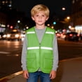 thumbnail image 6 of BOOMNY Toddler Boys Sleeveless Hi Vis T Shirts Reflective High Visibility T-Shirts Loose Mesh Vest, Sizes 7-8 Years, 6 of 7