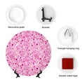 thumbnail image 4 of Gaeub Breast Cancer Awareness2 Print Ceramic Plate,Dinner Plates,Bone China Decorative Plates with Display Stand,Art Ceramic Ornaments for Wall Hanging Decoration-7in, 4 of 6