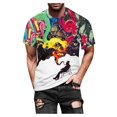 thumbnail image 2 of EQWLJWE Men's Shirts Unisex 3D Graphic Print Fashion T-Shirts for Adults Teens Novelty Casual Tee Tops, 2 of 4