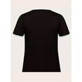 thumbnail image 2 of Camiseta de cuello redondo con estampado floral y de libros, top informal de manga corta para primavera y verano, ideal para mujeres adultas, hombres, mujeres, adolescentes, jóvenes., 2 of 5
