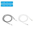thumbnail image 2 of Uxcell Eyeglass Chains for Women, 2Pcs Stylish Glasses Chain Sunglass Strap Glasses Beaded String, White, Black, 2 of 5