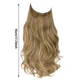 thumbnail image 3 of Extensiones de pelo sintético con línea de cabello natural, tipo «full cap» instantáneo, 3 of 5