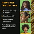 thumbnail image 3 of My Black Is Beautiful Clarifying Shampoo, Sulfate Free, for Curly and Coily Hair with Coconut Oil, Honey and Turmeric, 9.6 fl oz, 3 of 16