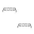 thumbnail image 6 of Set of 2 Wrought Iron Roll Stand Toilet Holder Paper Rack, 6 of 8