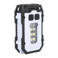 thumbnail image 3 of Linterna LED ABS con 8 modos de iluminación, 2 fuentes de luz, recargable por USB, portátil, mini llavero de bolsillo, luz de trabajo para acampar, hacer senderismo y pescar, 3 of 10