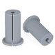 thumbnail image 1 of Kit de enrutamiento de cables de 2 piezas para pasacables de pared Ethernet, gris, 1 of 5