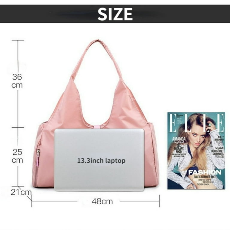 Lankey Yoga Bag Large Gym Bag for Women Sports Bag with Shoe Compartment Lightweight Waterproof Duffel Bag Multi functional Travel Bag Pink Walmart