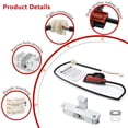 thumbnail image 3 of W10404050 W10238287 Washer Lid Lock Latch Switch Assembly W10240513 Lid Strike - Compatible with Whirl-pool Ama-na Ken-more Cros-ley Washing Machine Replace AP5263307, PS349762, W10744659, 3 of 7