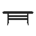 thumbnail image 5 of Emma + Oliver Indoor-Outdoor 72" Rectangle Adirondack Dining Table for 6 with Recycled HDPE Construction in Black, 5 of 8