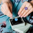 thumbnail image 4 of 1 bolsa de 30 piezas de resina redonda semicircular para pendientes, accesorios de joyería para mujer (colores surtidos, 12 mm), 4 of 7