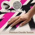 thumbnail image 6 of ODIKA Leopard Print Pink Zebra Stripe Patchwork Abstract Diagonal Geometric for Dining Room, Under Table, Office, Non-Slip Chair-Friendly Floor, 6 of 7