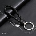 thumbnail image 3 of LLavero de cuerda tejida trenzada de cuero PU para hombre y mujer, colgante de bolso DIY, soporte de llavero, llavero de baratija de coche, regalo de joyería, 1 piezas, 3 of 4