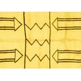 thumbnail image 1 of Ahgly Company Indoor Rectangle Solid Yellow Modern Area Rugs, 6' x 9', 1 of 4