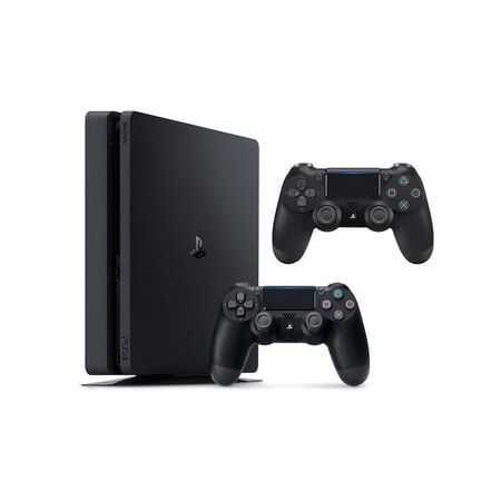 Sony PlayStation 4 Slim, 1TB Gaming Console with 2nd Controller