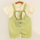 thumbnail image 2 of Odeerbi 0-5 Años Niños Niñas Trajes Conejo Bib Pantalones Cortos Generales Con Algodón Manga Corta Camiseta Conjunto de Verano Correa Romper Mono Traje de Juego, 2 of 4