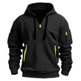 thumbnail image 3 of Biy-Sudadera con capucha y hombros caídos para hombre y mujer, Jersey holgado de talla grande, 2024 algodón, a la moda, 3 of 3