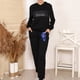 thumbnail image 4 of Pantalones Gibobby de mujer holgados Cintura media Batterflies negros Estampados Talla S, 4 of 5
