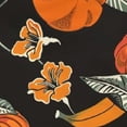 thumbnail image 6 of HAOXIT Colorful Pumpkins Round Tablecloth,Autumn harvest thanksgiving black Oblong Table Cloth Washable Polyester Table Cover for Picnic,Kitchen 42-46, 6 of 8