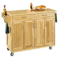 Natural Kitchen Islands Carts Walmart Com