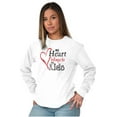 thumbnail image 5 of My Heart Belongs to my Kids Cute Mom Women's Long Sleeve T Shirt Brisco Brands S, 5 of 6