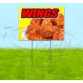 thumbnail image 1 of Wings Yellow Background (18" x 24") Yard Sign, Includes Metal Step Stake, 1 of 6