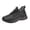 Black, variant on Mens Winter Short Boots Warm Ankle Booties Comfortable Warm Lined Outdoor Non Slip Thick Bottom Sneakers