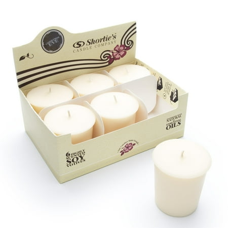 Eve Fragrance - Christmas Eve Soy Votive Candles - Scented with Natural Fragrance Oils - 6 Beige Natural Votive Candle Refills - Christmas & Holiday Collection