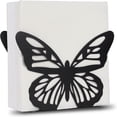 thumbnail image 6 of Opvise Paper Towel Holder Creativity Exquisite Convenient Stainless Steel Butterfly Shape Tissue Storage Rack Home Supply Black, 6 of 7