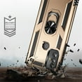 thumbnail image 6 of YEYKX for Motorola Moto G Play 2023 6.5-inch Phone Case, Impact Resistant Metal Ring Magnetic Support Kickstand Drop Protector Cover for Motorola Moto G Play 2023 6.5-inch,Gold,For Moto G Play 2023, 6 of 7
