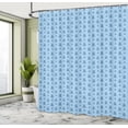 thumbnail image 4 of Ambesonne Vintage Christmas Shower Curtain, Funny Pastel Tree, 69"Wx75"L, Soft Pink Pale Sky Blue, 4 of 4