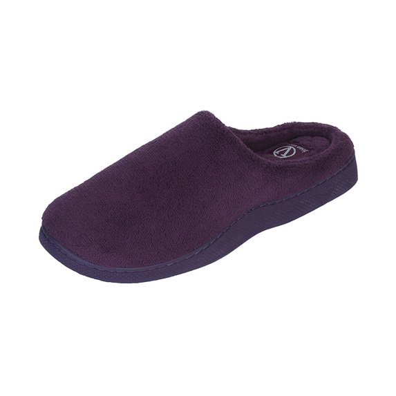Roxoni Ladies Terry Clog House Slippers Available In Megnacifint Colors (Large/9.5-10 B(M) US, Royal Purple)