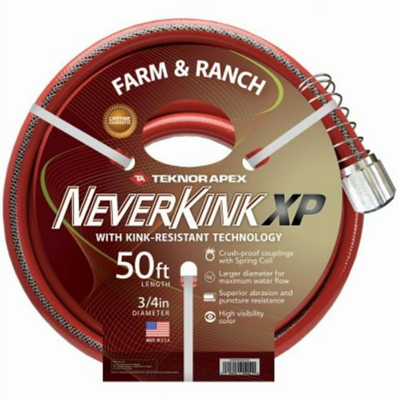 Teknor-Apex 271535 0.75 in. x 50 ft. Neverkink Xtreme Performance Farm & Ranch Hose