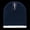Navy & White, variant on Single Striped Beanies- Black