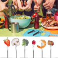 thumbnail image 5 of 2025 6 Stainless Steel Fondue Forks, 9.84 inches Long, Heat Resistant Handle for Roast Meat, Chocolate Dessert, Cheese, Marshmallows, 5 of 5