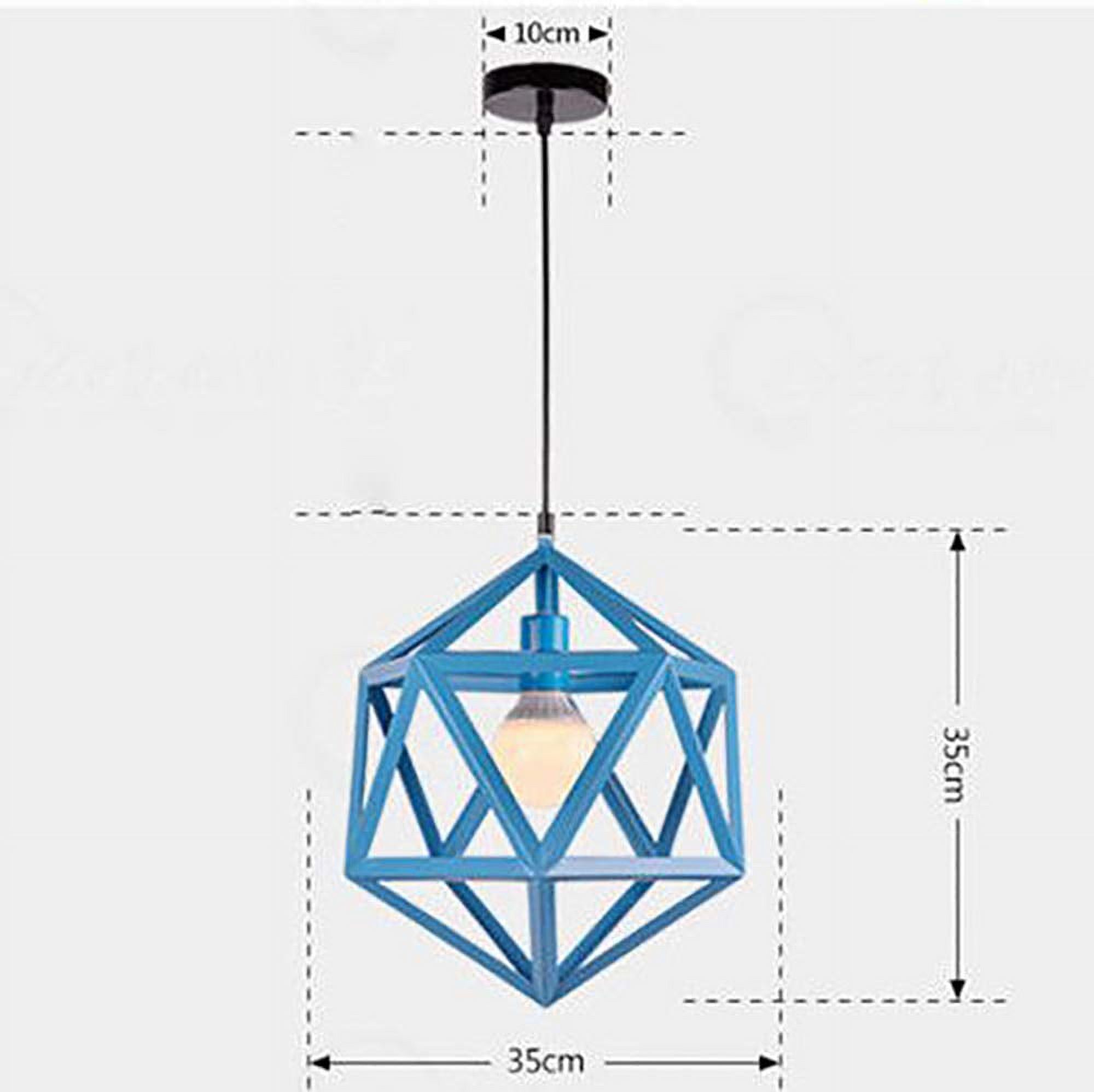 Cage Style Diamond Shape Semi Flush Ceiling Light in browns