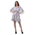 thumbnail image 2 of Moomaya Robe d'Été pour Femmes, Grande Taille, Kimono Aguichant Imprimé, Mini-Robe, 2 of 6