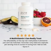 Methylated Multivitamin by Pure TheraPro Rx | Made in USA | No Fillers, Pharma Grade 120 Capsules