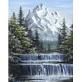 thumbnail image 2 of Mountain Waterfalls Wall Mural by Wallmonkeys Peel and Stick Graphic (18 in H x 14 in W) WM179189, 2 of 4